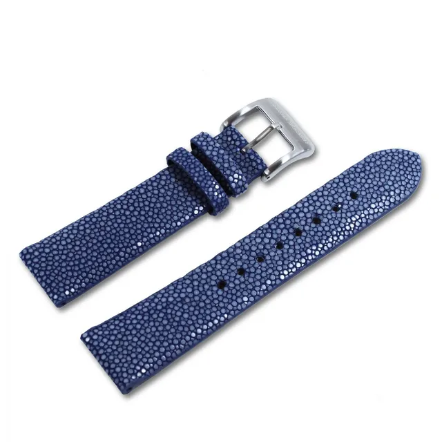 alexander-shorokhoff-perlrochenband-blau-uhrenarmband image 1