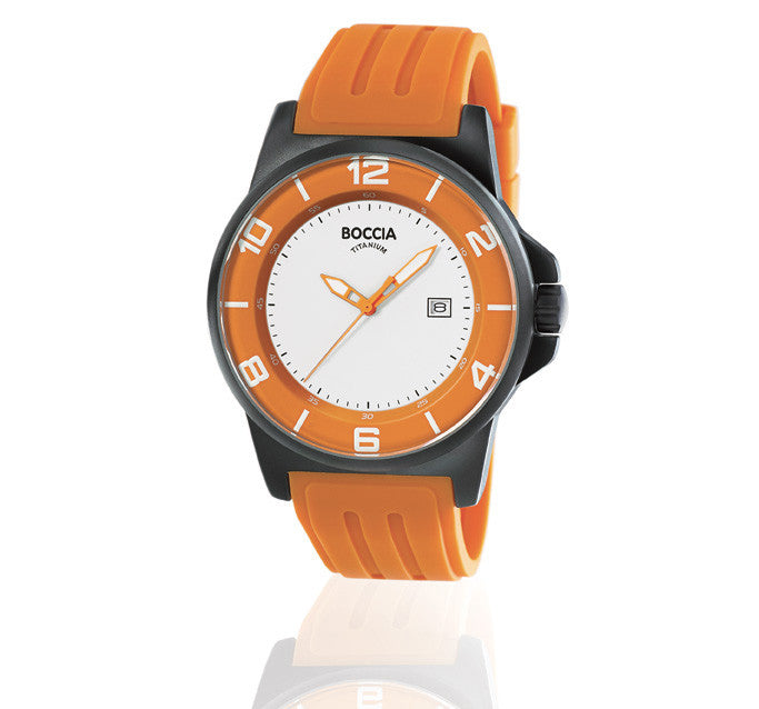 boccia-3535-41-id-titanium-herrenuhr-titan-kautschuk-orange image 2