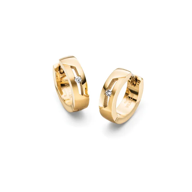 boccia-05045-05-titanium-huggie-creolen-gold-mit-diamanten-0-04ct image 1