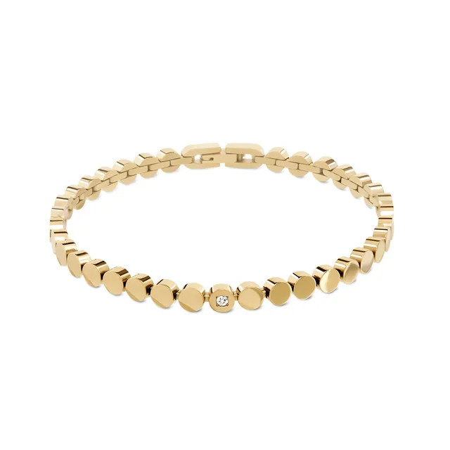 boccia-03057-04-titan-armband-gold-kreisglieder-diamant-0-03-ct image 1
