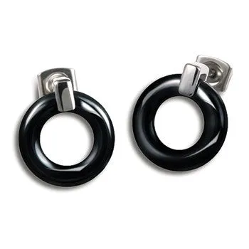 boccia-0583-02-damen-titan-ohrringe-kreis-schwarz-14mm image 1