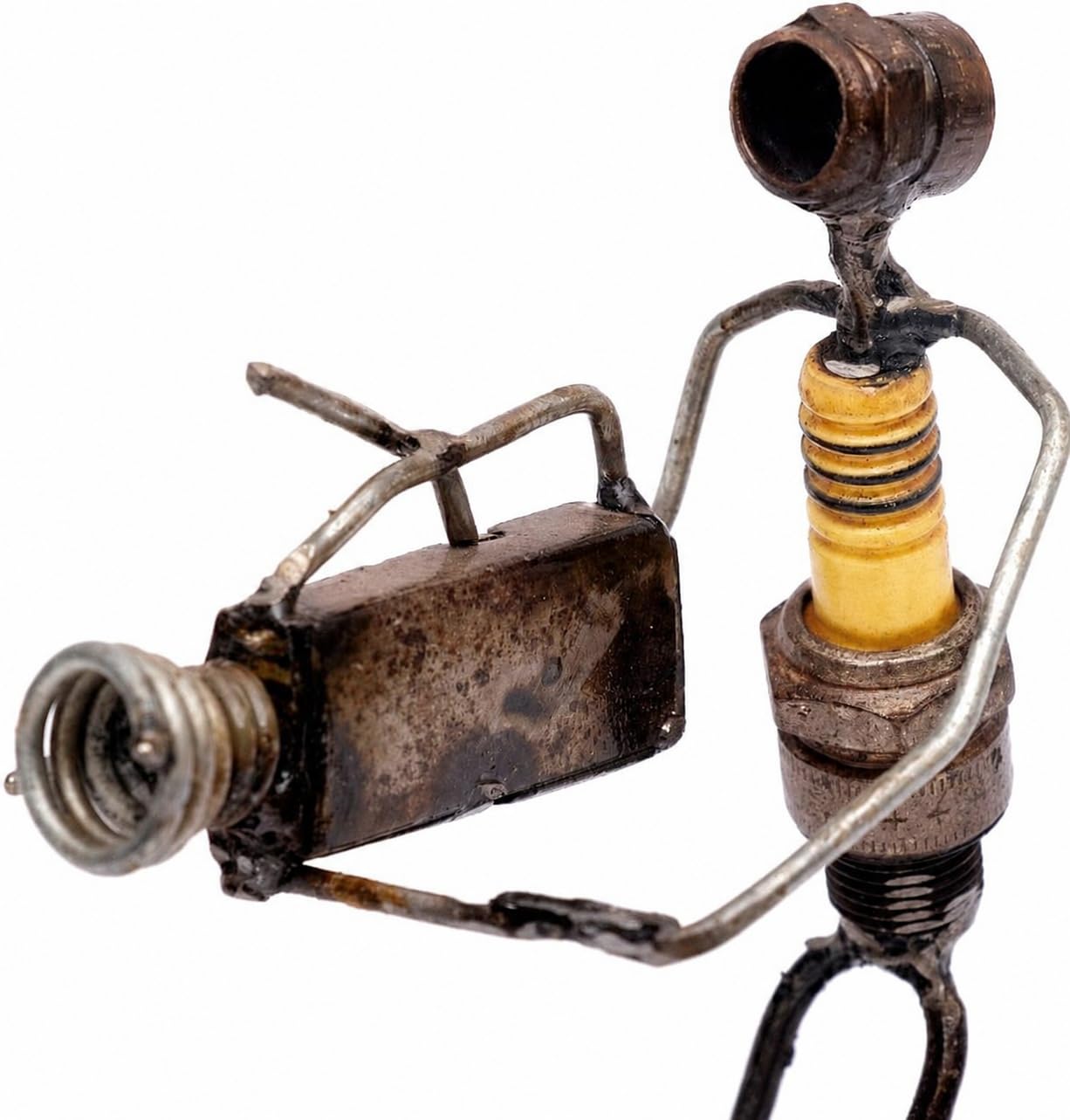 brillibrum-z-ndkerzen-figur-metallm-nnchen-kamera-2-handmade-14x7x11-cm image 2