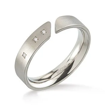 boccia-0140-02-titan-ring-tulpe-3-diamanten-4mm image 1