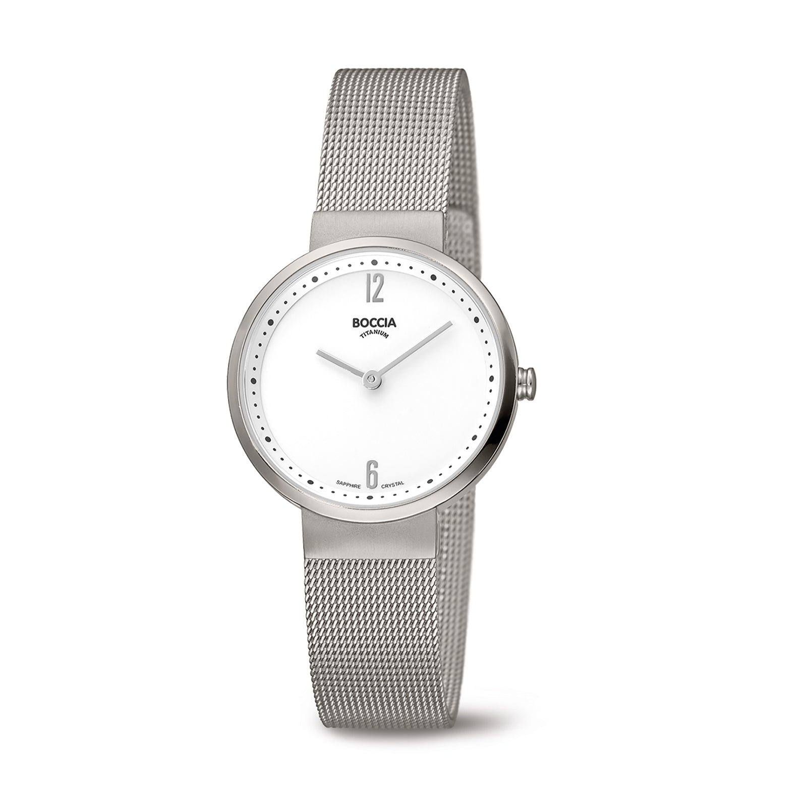 boccia-3283-01-damen-titan-uhr-wei-mit-mesh-armband-30mm image 2