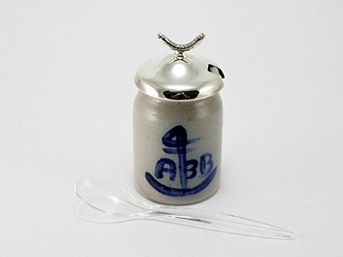 brillibrum-senftopf-steingut-mit-925er-sterlingsilber-deckel-11x5-4-cm image 6