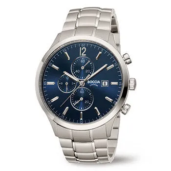boccia-3753-03-titanium-herren-chronograph-42mm-dunkelblau image 1