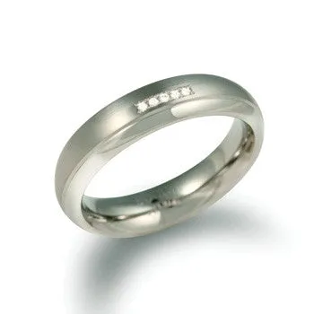 boccia-0130-09-titan-ring-matt-mit-5-diamanten-0-025-ct-5-mm image 1