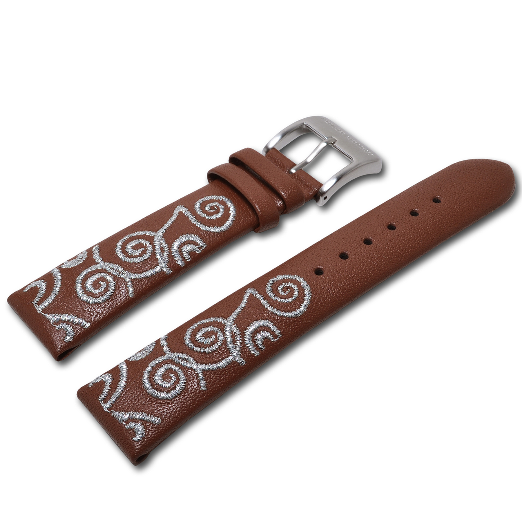 alexander-shorokhoff-kalbslederband-braun-mit-stickerei image 1