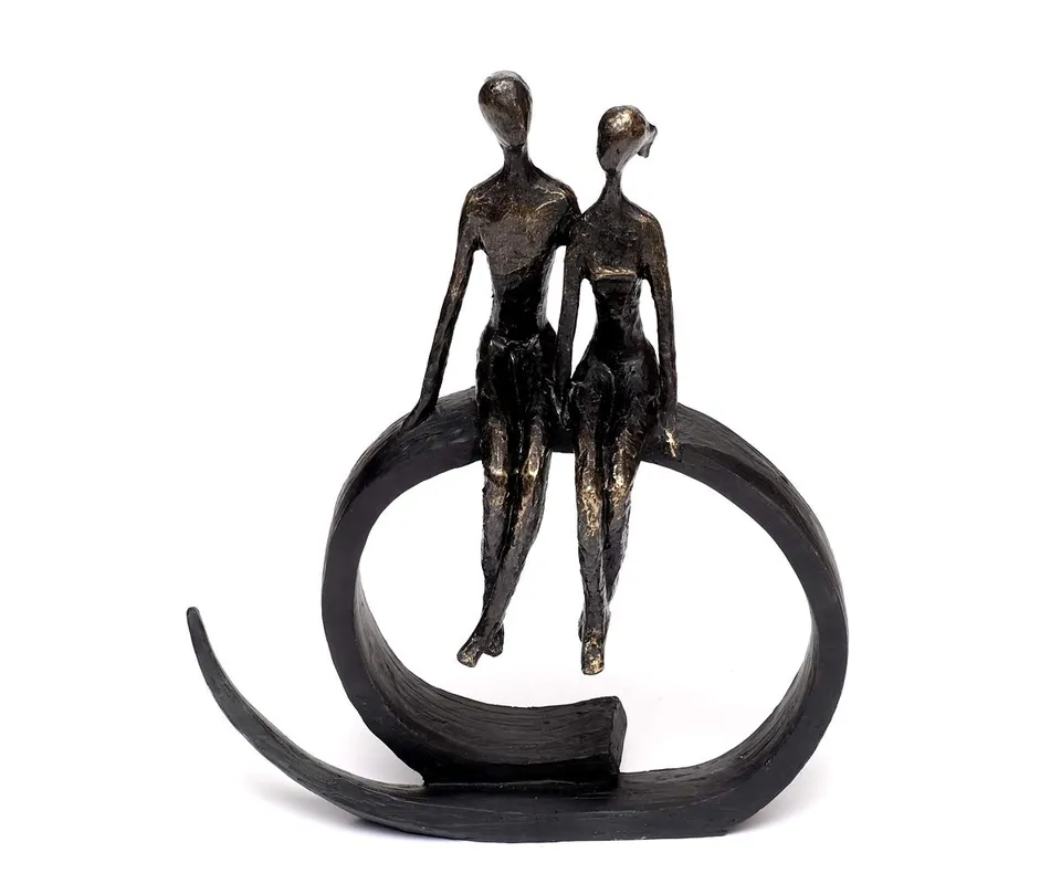 brillibrum-skulptur-liebespaar-bronze-polyresin-35-cm image 1