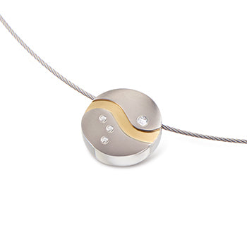 boccia-07022-05-titanium-anh-nger-welle-gold-mit-4-diamanten-0-04ct-14mm image 1