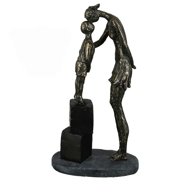 brillibrum-skulptur-mutter-mit-kind-bronzefarben-polyresin-28-cm image 1
