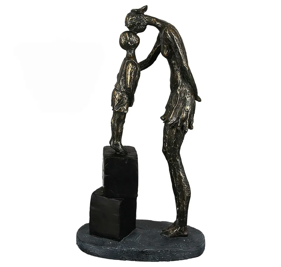 brillibrum-skulptur-mutter-mit-kind-bronzefarben-polyresin-28-cm image 1