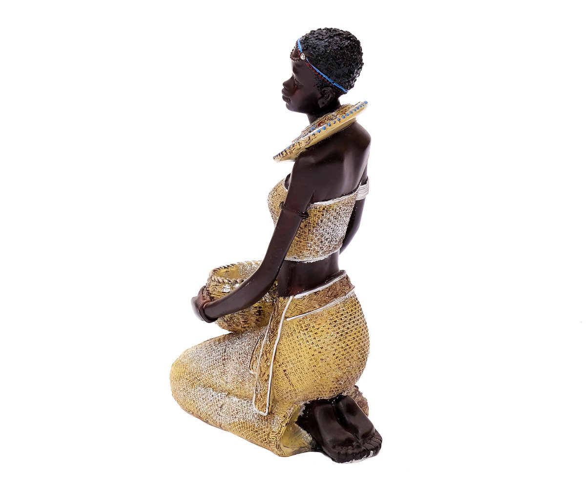 brillibrum-b-ware-afrikanische-dekofigur-kniend-21-1-cm-mit-schale image 7