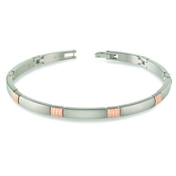 boccia-03002-03-titan-armband-bicolor-ros-gold-20-cm image 1