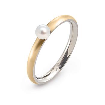 boccia-0145-02-titan-ring-mit-s-wasserperle-4-mm-vergoldet image 1