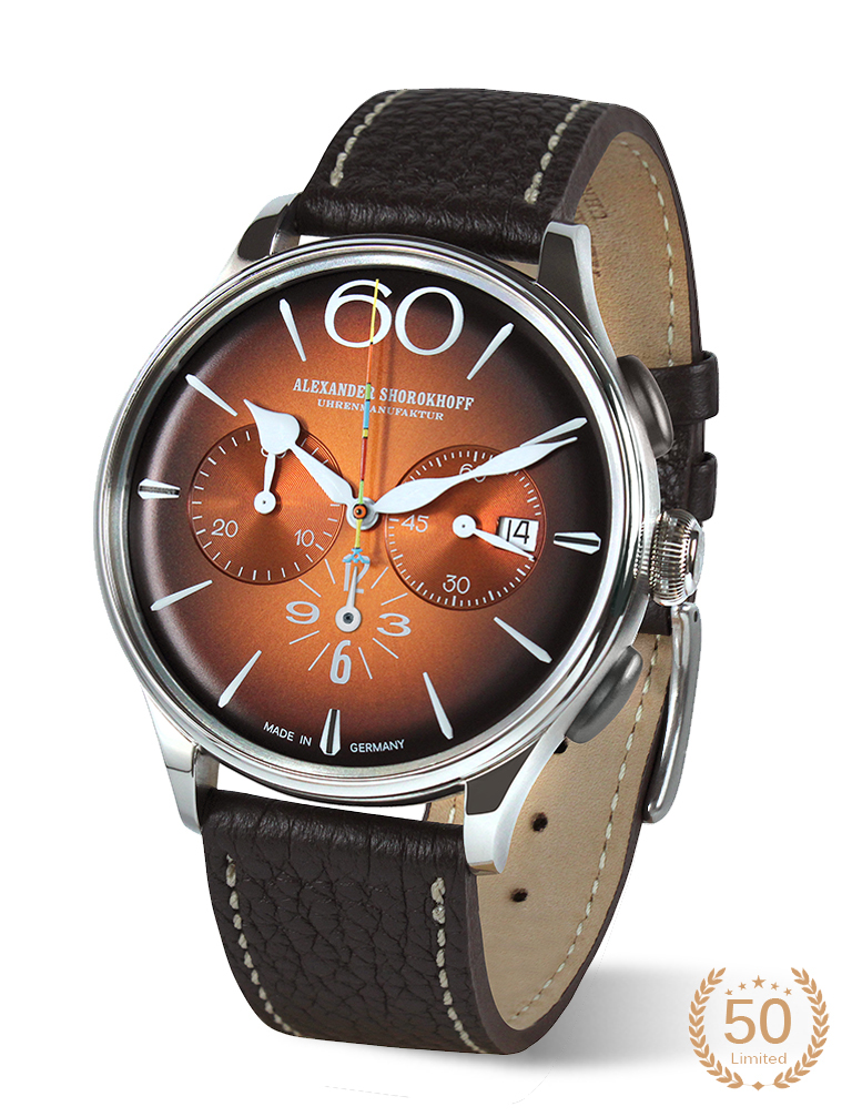alexander-shorokhoff-happy-second-orange-automatik-chronograph-limitiert image 1