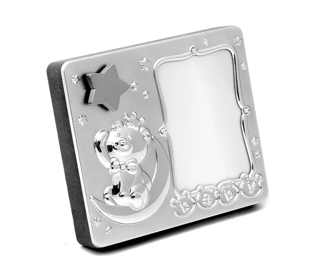 brillibrum-bilderrahmen-mit-spieluhr-versilbert-baby-foto-9x13-cm-twinkle-star-m image 1