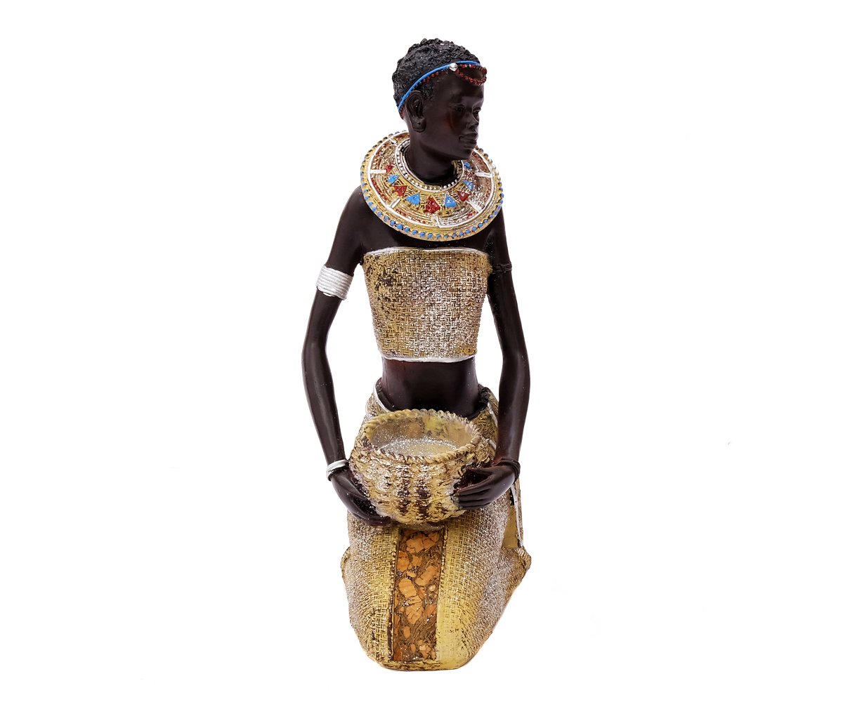 brillibrum-b-ware-afrikanische-dekofigur-kniend-21-1-cm-mit-schale image 6