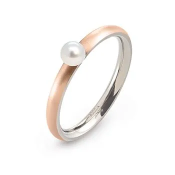 boccia-0145-03-titanium-ring-ros-gold-mit-perle-2-5mm image 1
