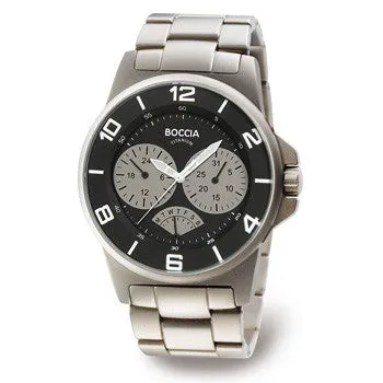 boccia-3536-03-titan-herrenuhr-45mm-schwarz image 1