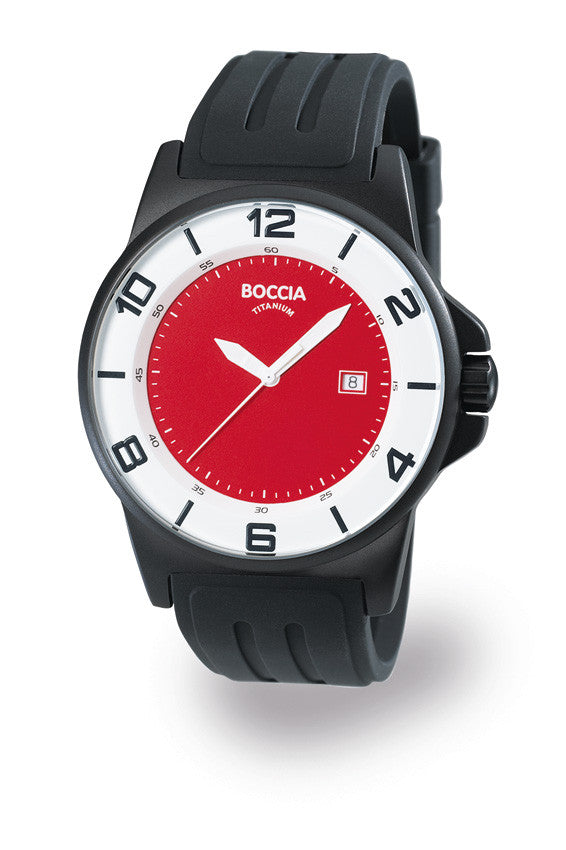 boccia-3535-21-id-titanium-herren-armbanduhr-schwarz-rot-45mm image 3