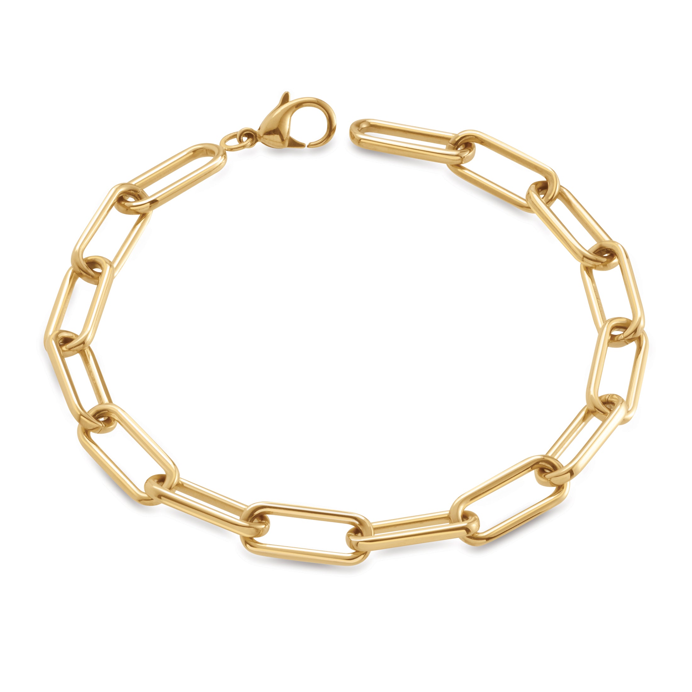 boccia-03045-02-titan-armband-paperclip-gold-6-mm image 1