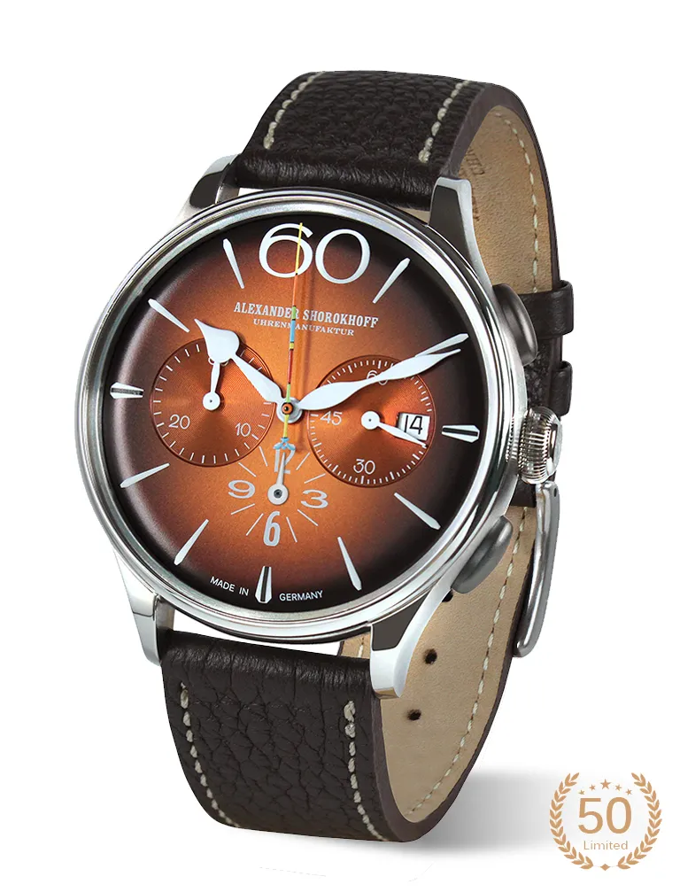 alexander-shorokhoff-happy-second-orange-automatik-chronograph-limitiert image 1