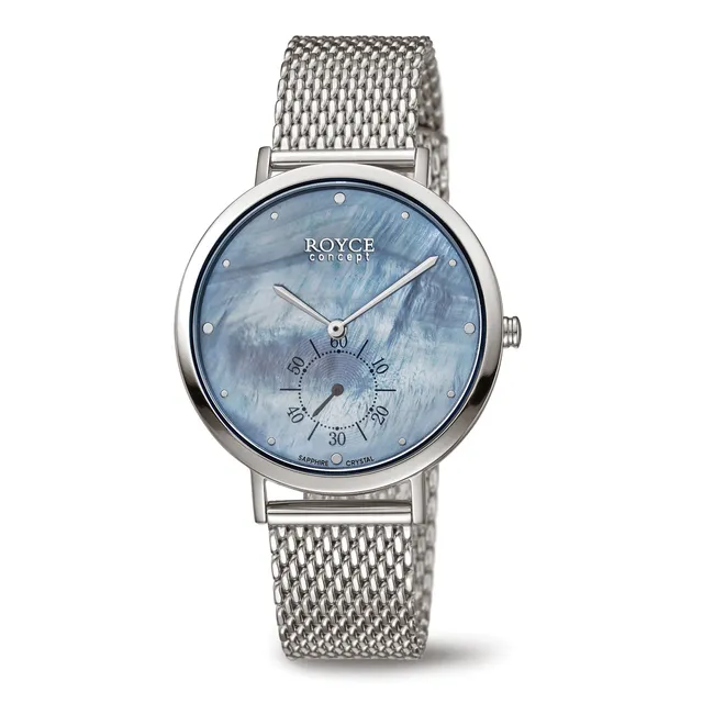 boccia-3316-04-titanium-midsize-uhr-perlmutt-blau-36-mm image 1