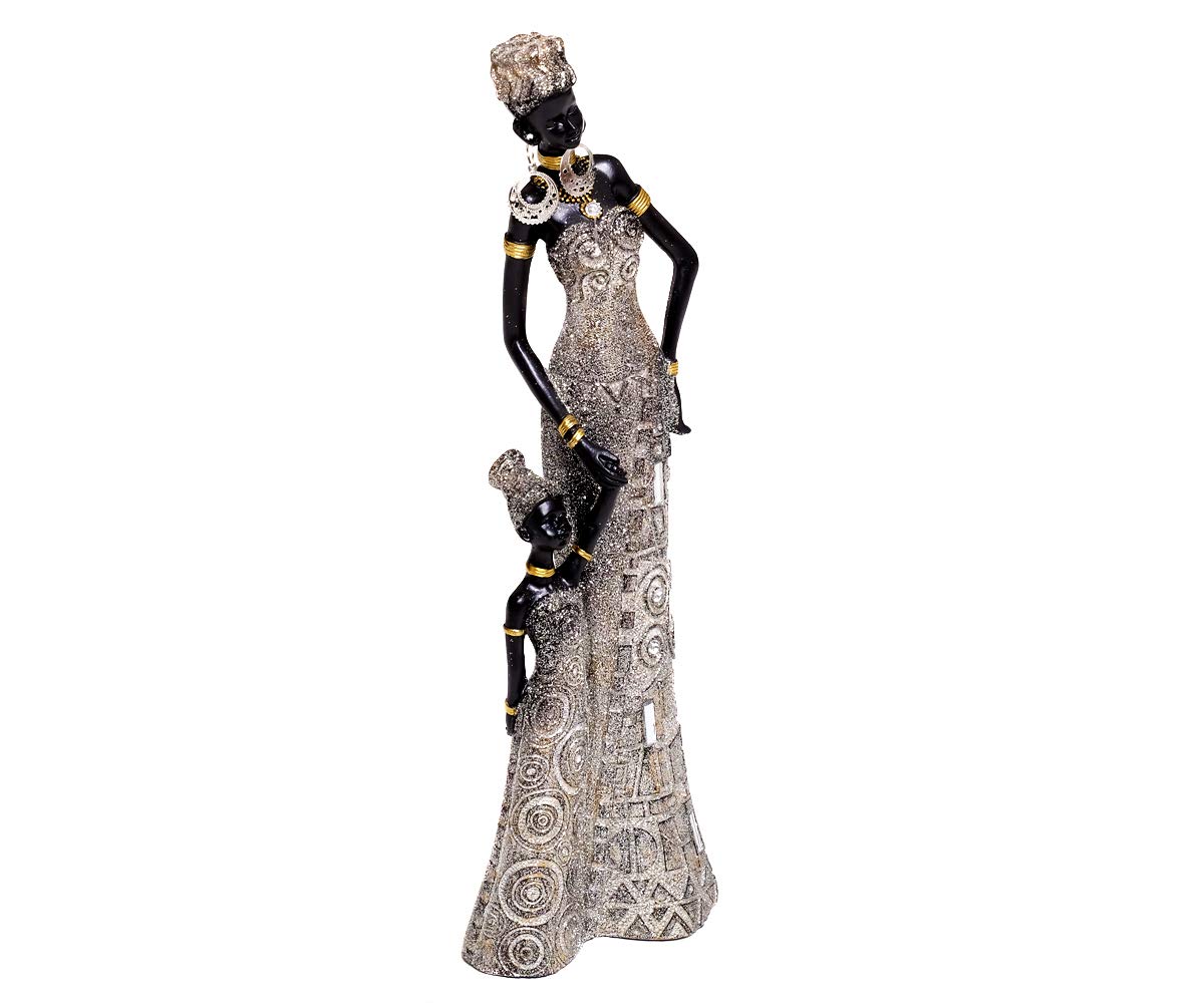 brillibrum-design-afrikanerin-mutter-mit-kind-dekofigur-30-5-cm-polyresin image 2