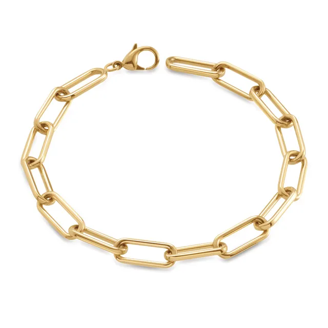 boccia-03045-02-titan-armband-paperclip-gold-6-mm image 1