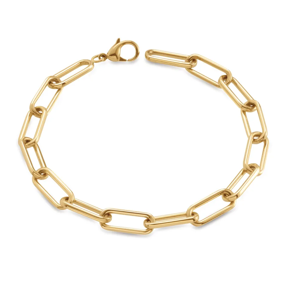 boccia-03045-02-titan-armband-paperclip-gold-6-mm image 1