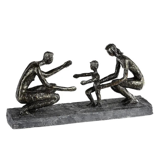 brillibrum-familie-skulptur-erste-schritte-polyresin-34-cm image 1