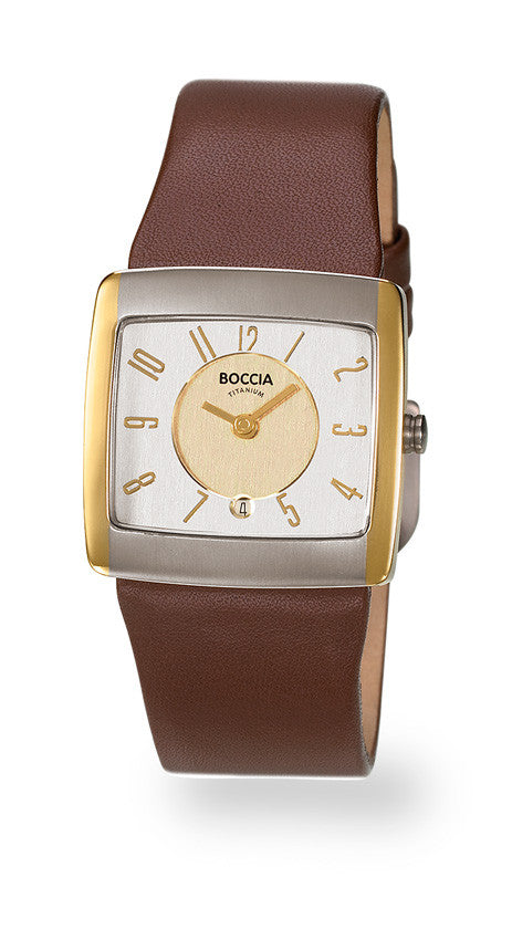 boccia-3150-02-titanium-damenuhr-rechteckig-bicolor-leder-28-mm image 2