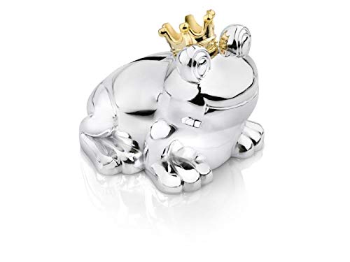 brillibrum-spardose-froschk-nig-frosch-mit-krone-versilbert image 2