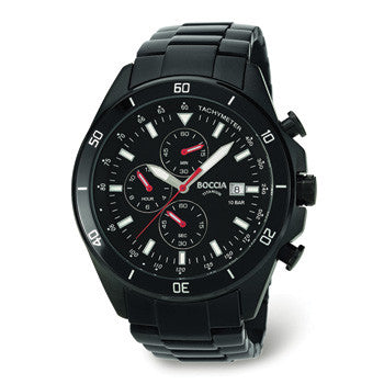 boccia-titanium-herren-chronograph-3762-03-schwarz-42-5-mm image 1