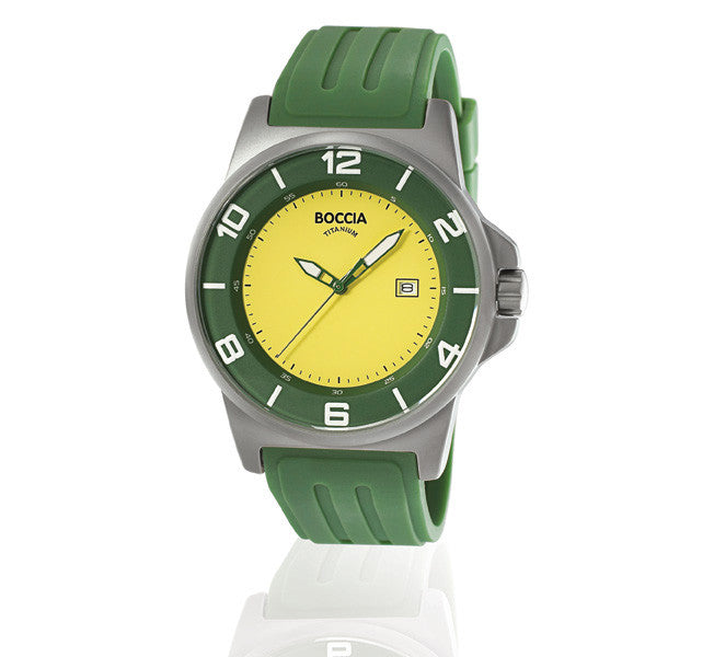 boccia-id-titanium-3535-31-herrenuhr-gelb-gr-n-45mm image 2
