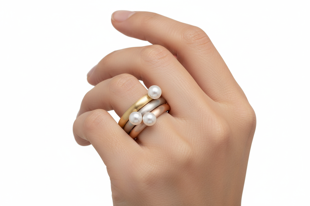 boccia-0145-02-titan-ring-mit-s-wasserperle-4-mm-vergoldet image 5