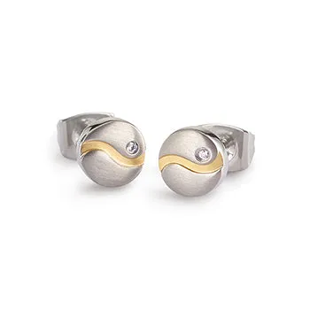 boccia-titanium-05028-04-ohrstecker-7-mm-swirl-gold-mit-diamant-0-01ct image 1