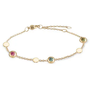 boccia-titanium-armband-03042-02-goldplattiert-mit-turmalin image 1