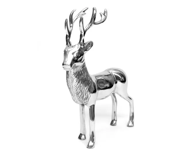 brillibrum-dekofigur-hirsch-stehend-metall-silber-21-5-cm-variante-4 image 1