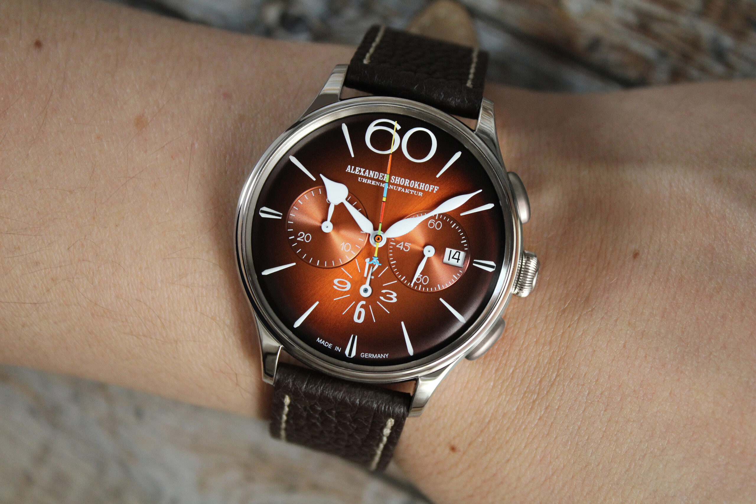 alexander-shorokhoff-happy-second-orange-automatik-chronograph-limitiert image 2
