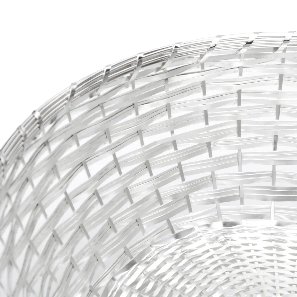 brillibrum-brotkorb-geflochten-25-cm-versilbert-servierkorb-rund-gro image 1