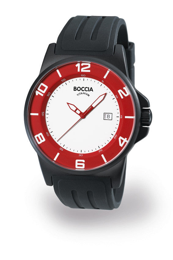 boccia-3535-15-herren-titan-armbanduhr-wei-rot-45mm image 3