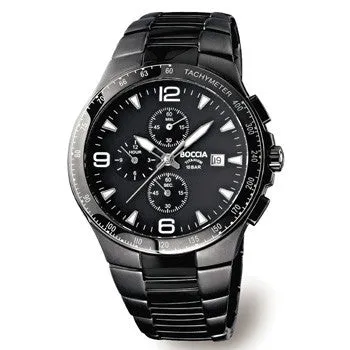boccia-3773-03-titanium-chronograph-herrenuhr-schwarz-42mm image 1