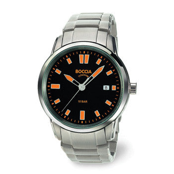 boccia-3573-02-titan-herrenuhr-schwarz-orange-41-mm image 1