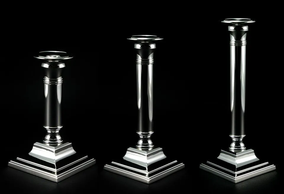 brillibrum-kerzenleuchter-19-3-cm-edel-versilbert-eckig-f-r-stabkerzen image 1