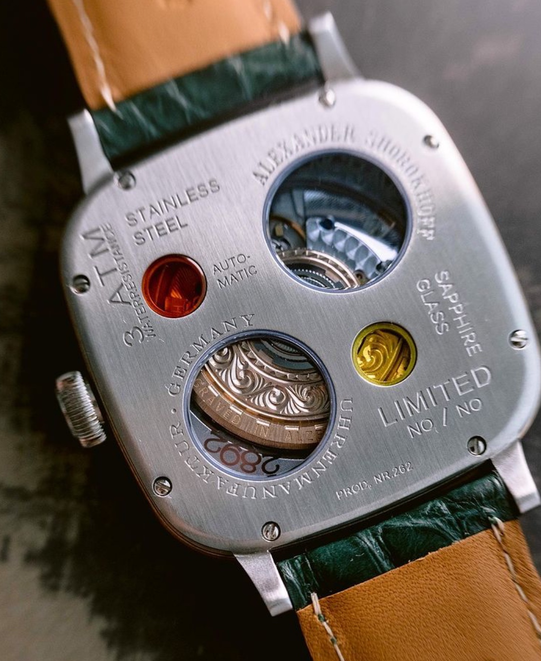 alexander-shorokhoff-kandy-classic-avantgarde-uhr-eckig image 6