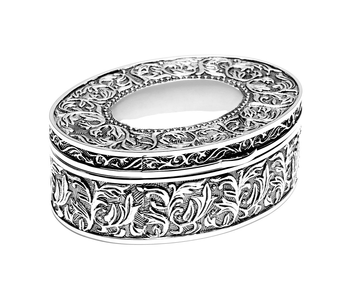 brillibrum-schmuckschatulle-oval-versilbert-klein-barock-schmuckk-stchen image 2