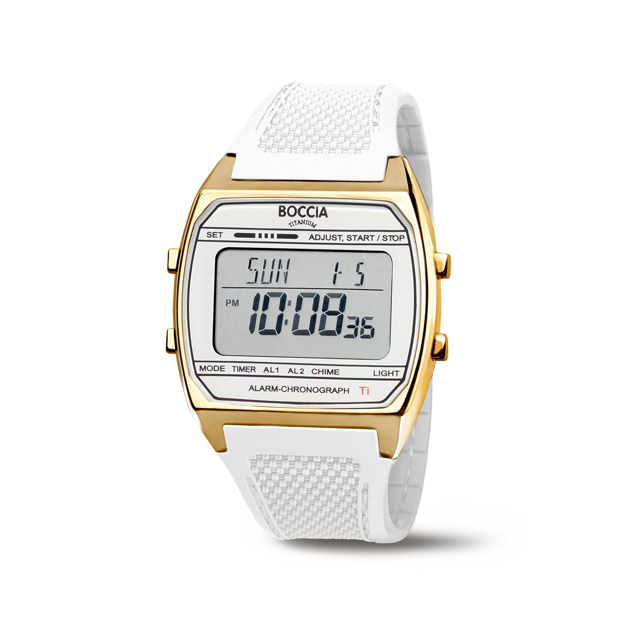 boccia-3738-04-titanium-digitaluhr-unisex-37mm-wei-gold-kautschuk image 1