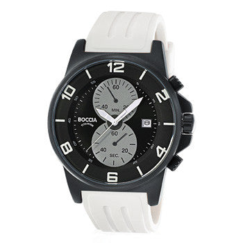 boccia-3777-06-herren-titan-chronograph-uhr-schwarz-45mm image 1